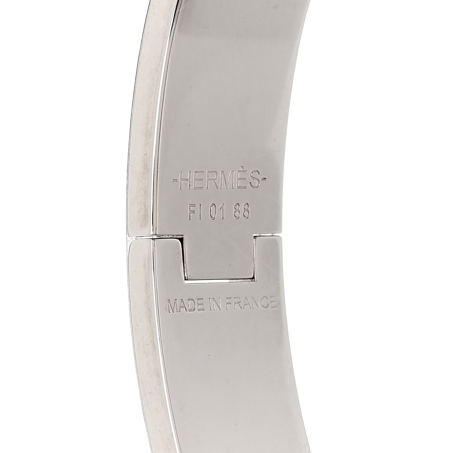 Enamel Narrow Clic Clac H Bracelet GM Black