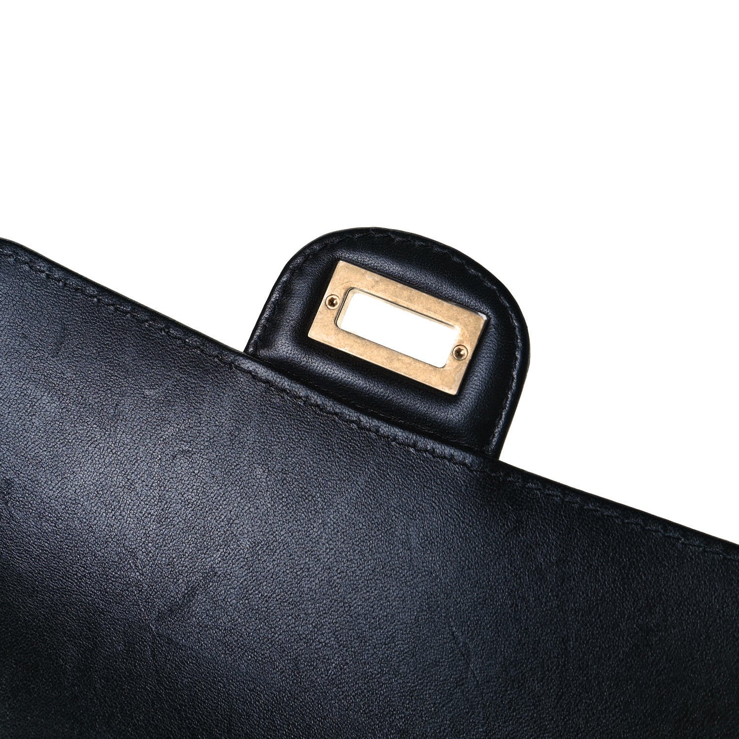 Chanel Calfskin Crocodile Embossed Graffiti 2.55 Mini Cocodile Reissue Flap Black Pink 11 of 15