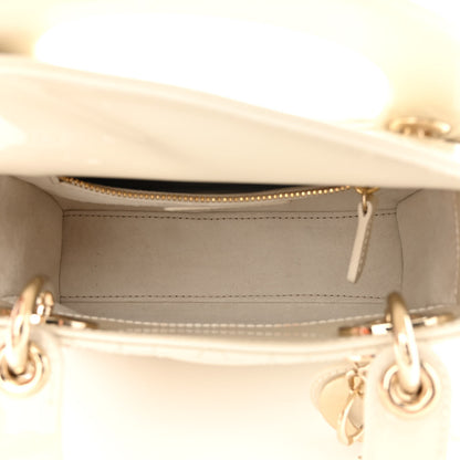 Christian Dior Patent Cannage Mini Lady Dior Latte 5 of 11