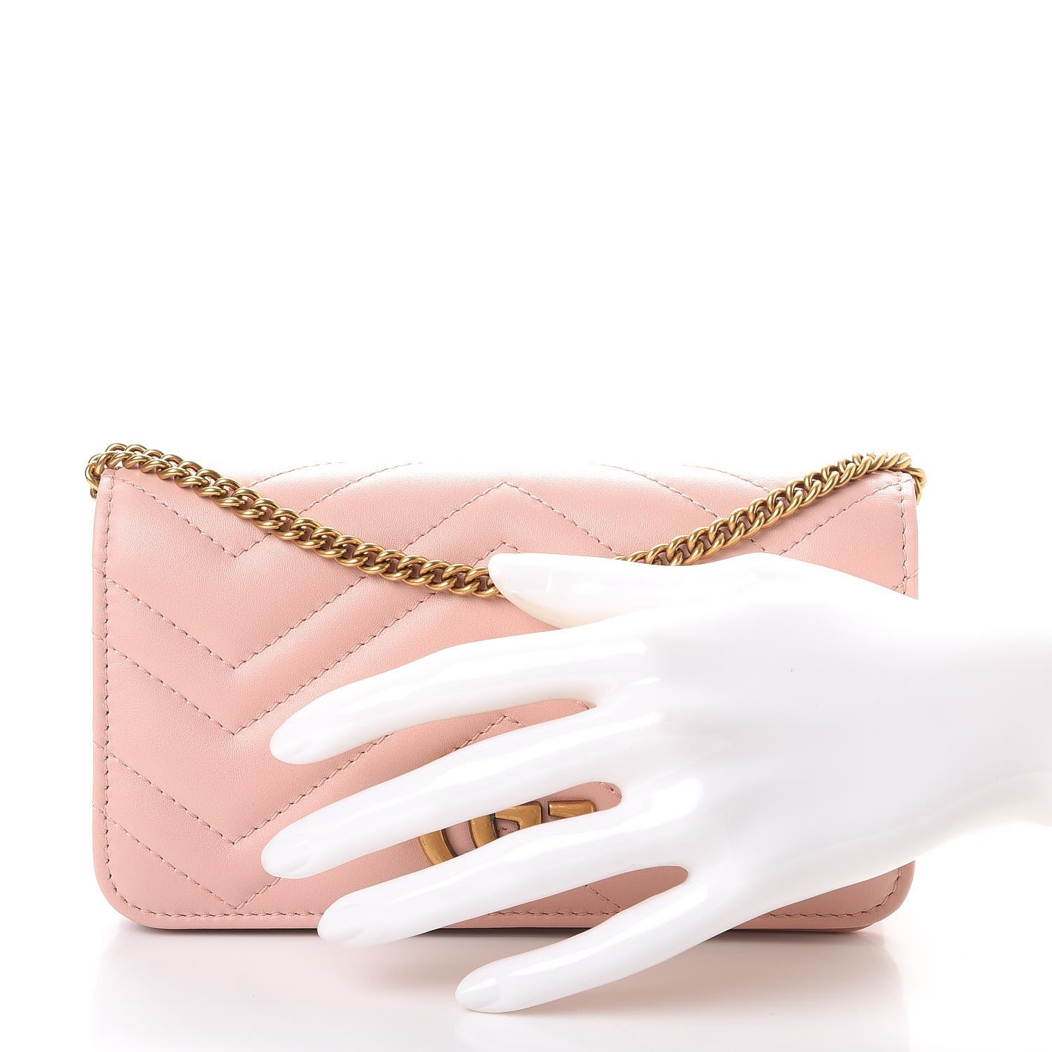 Gucci Calfskin Matelasse GG Marmont Mini Bag Perfect Pink 3 of 11
