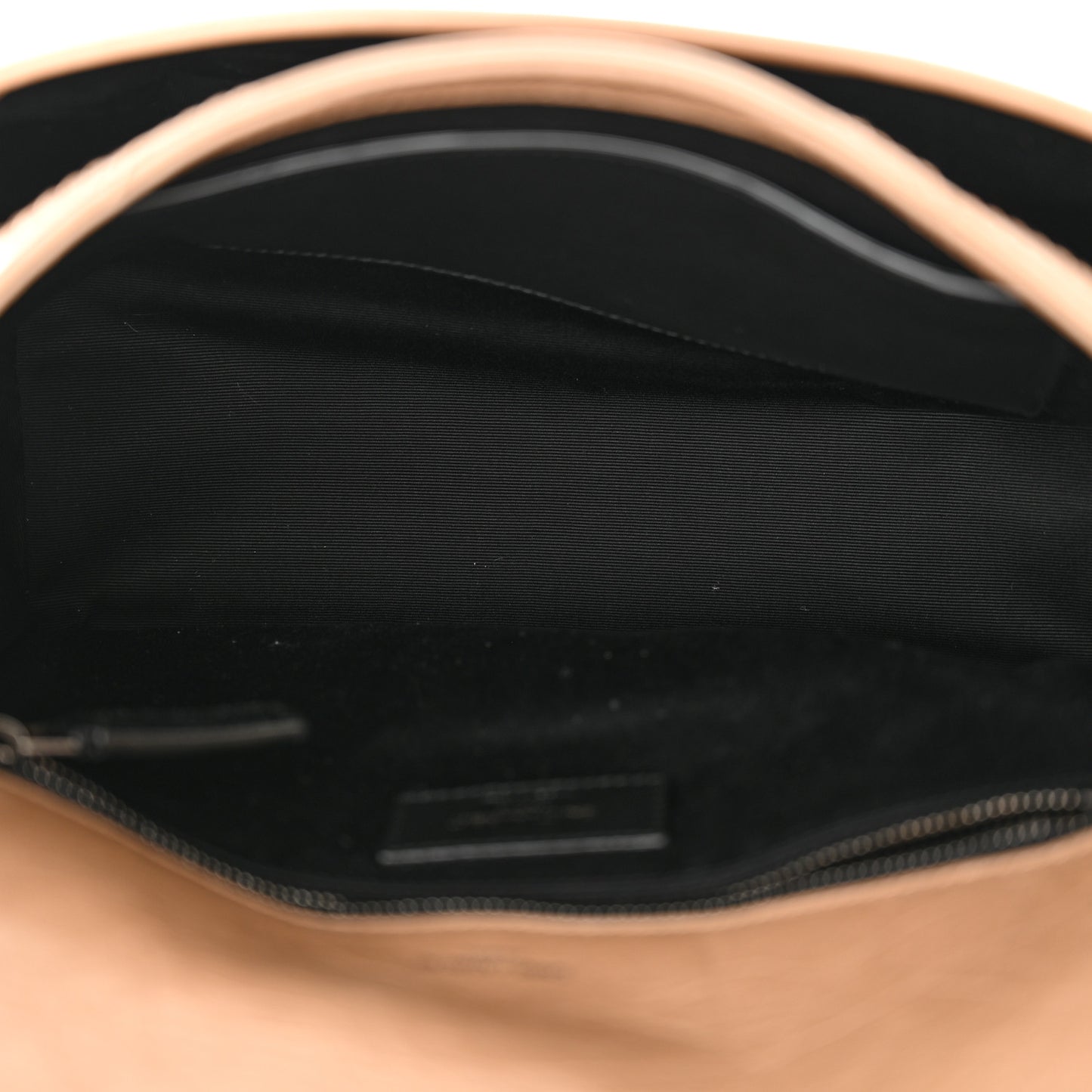 Crinkled Calfskin Matelasse Monogram Medium Niki Chain Satchel Light Taupe