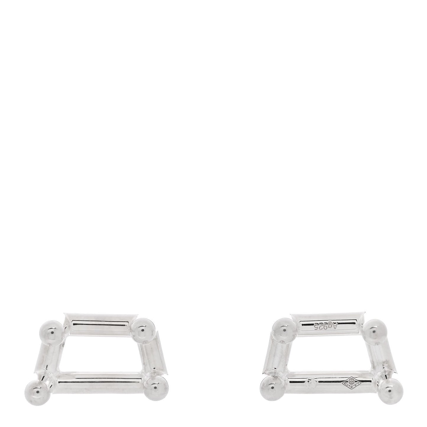 Sterling Silver Ever Chaine d'ancre Cufflinks
