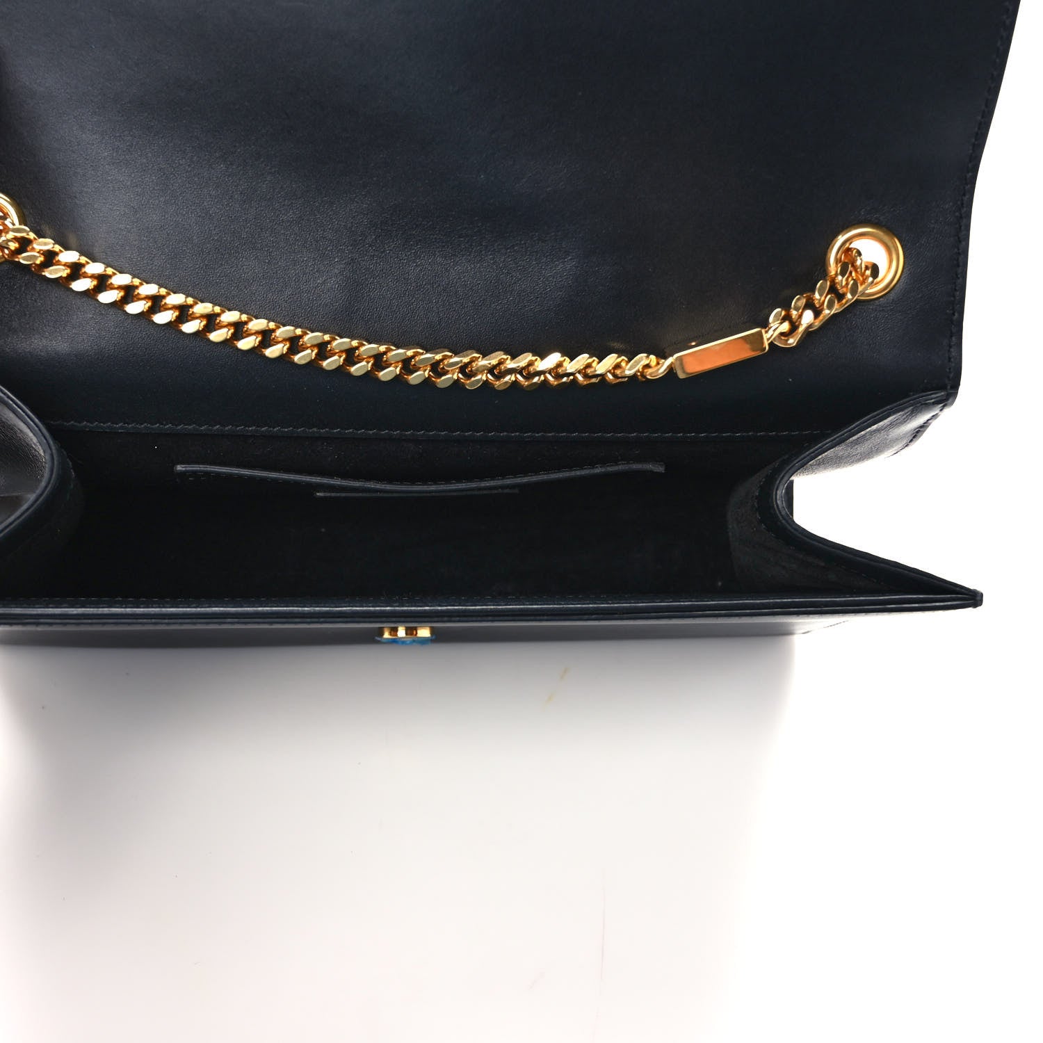 Saint Laurent Smooth Calfskin Medium Classic Monogram Kate Tassel Satchel Black 5 of 9