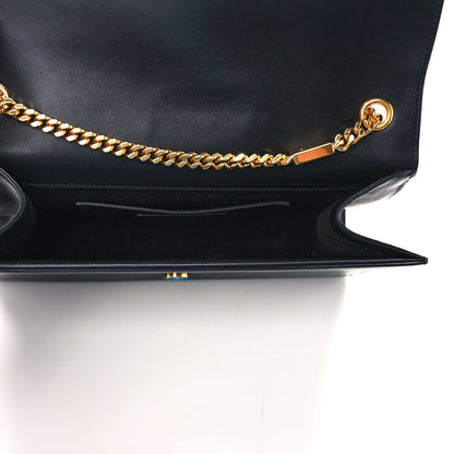 Saint Laurent Smooth Calfskin Medium Classic Monogram Kate Tassel Satchel Black 5 of 9