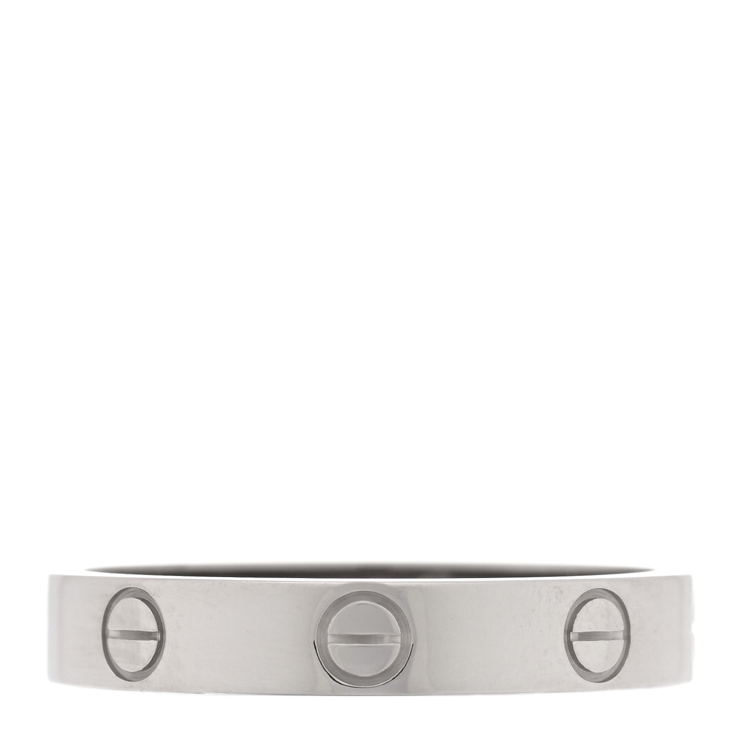 18K White Gold 3.5mm LOVE Wedding Band Ring 57 8