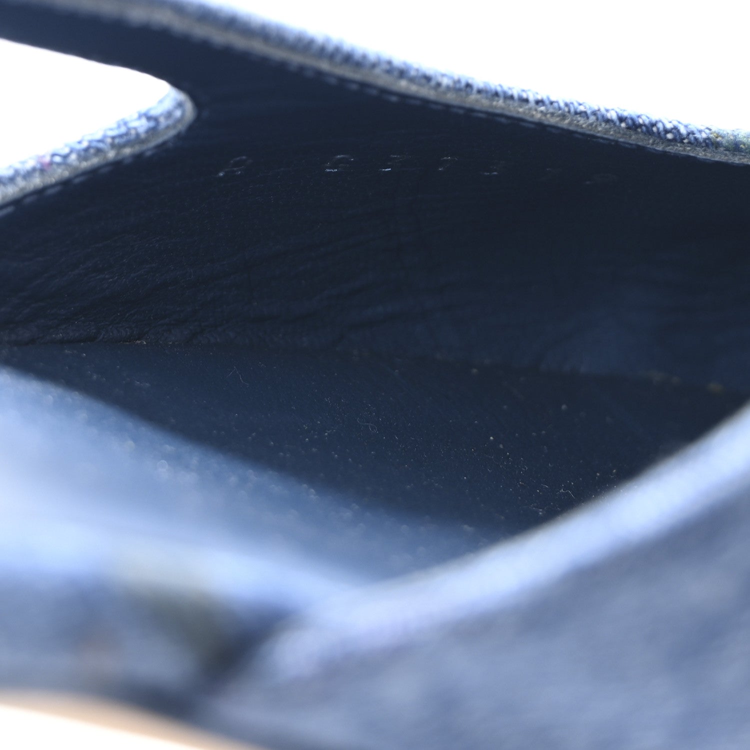 Chanel Denim Printed Denim Mood Cap Toe CC Slingback Flats 37