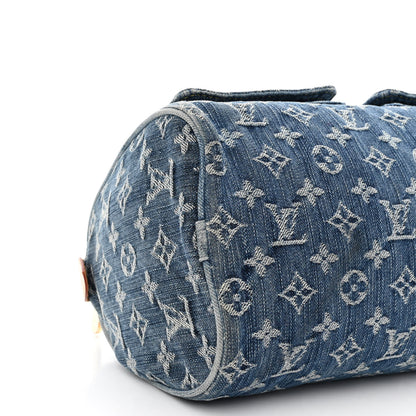 Louis Vuitton Monogram Denim Neo Speedy Blue 9 of 12