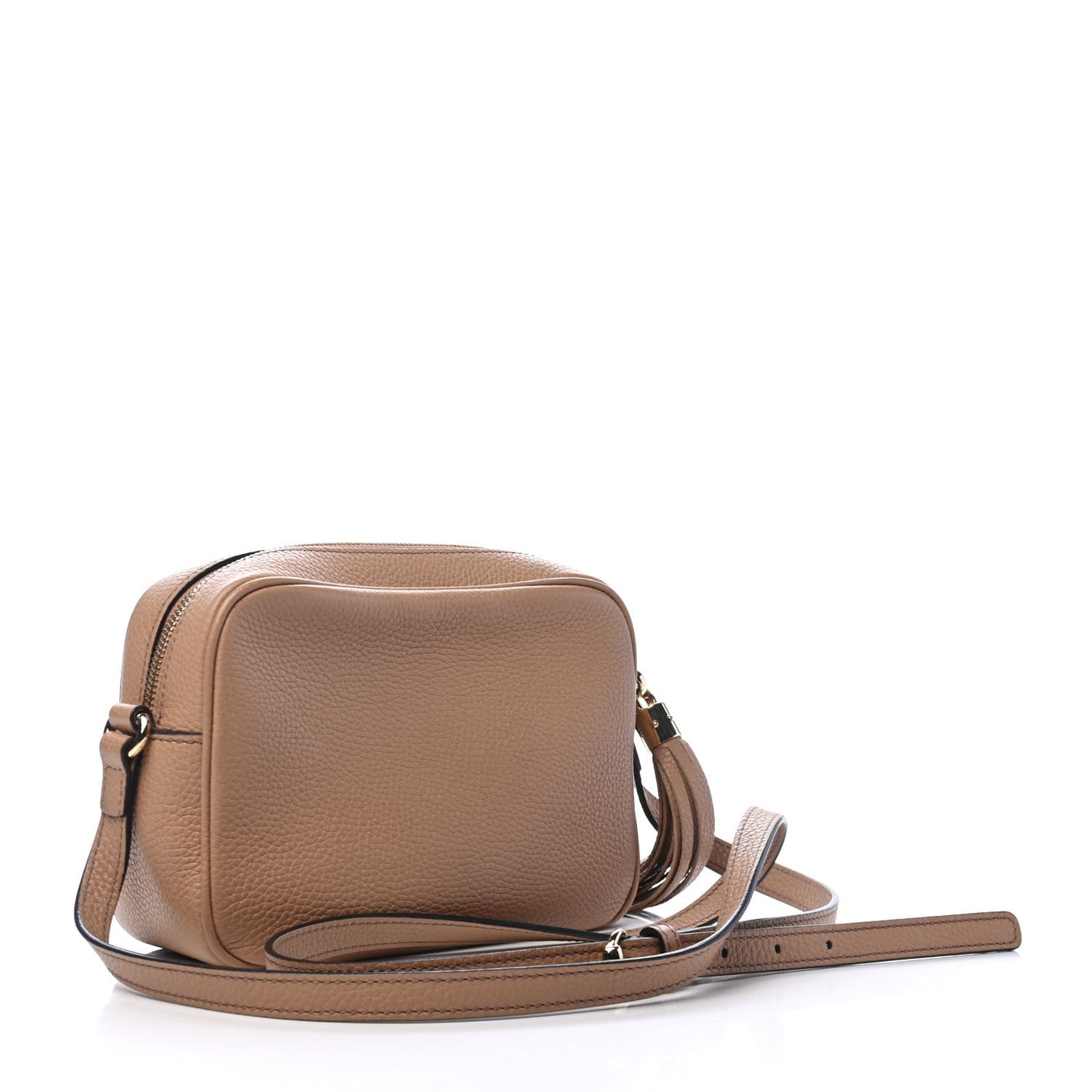 Pebbled Calfskin Small Soho Disco Bag Rose Beige