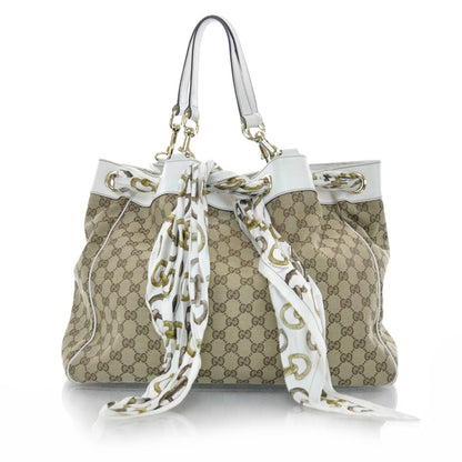 Gucci Monogram Positano Tote Ivory 1 of 10