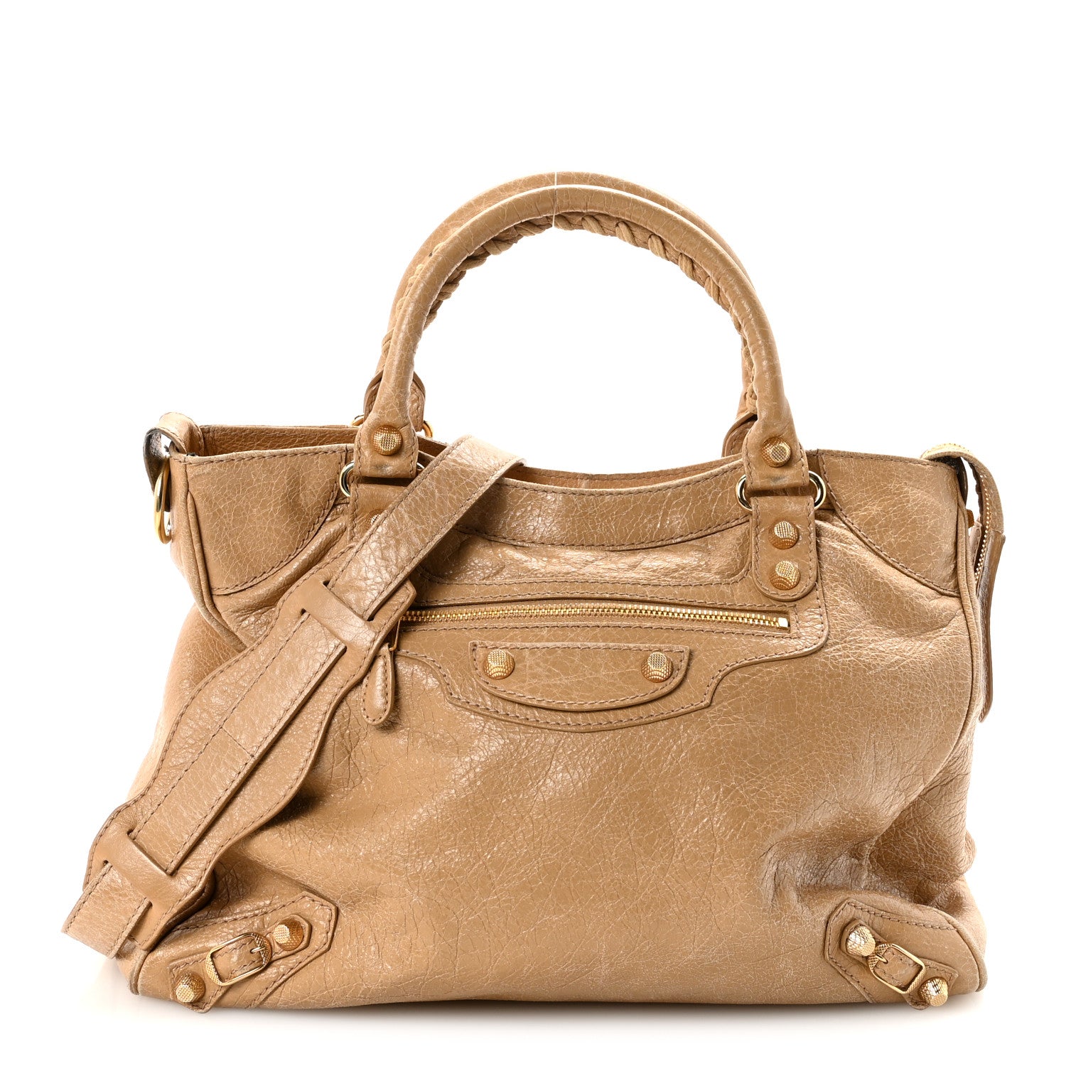 Balenciaga Agneau Giant 12 Gold Hardware Velo  Beige 1 of 10