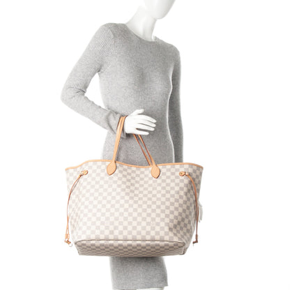 Louis Vuitton Damier Azur Neo Neverfull GM Rose Ballerine 4 of 7