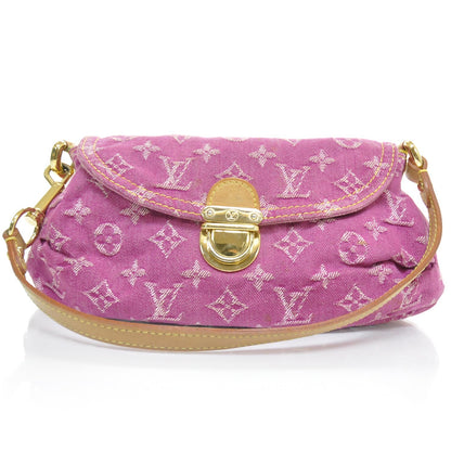Louis Vuitton Monogram Denim Mini Pleaty Fuchsia 1 of 11