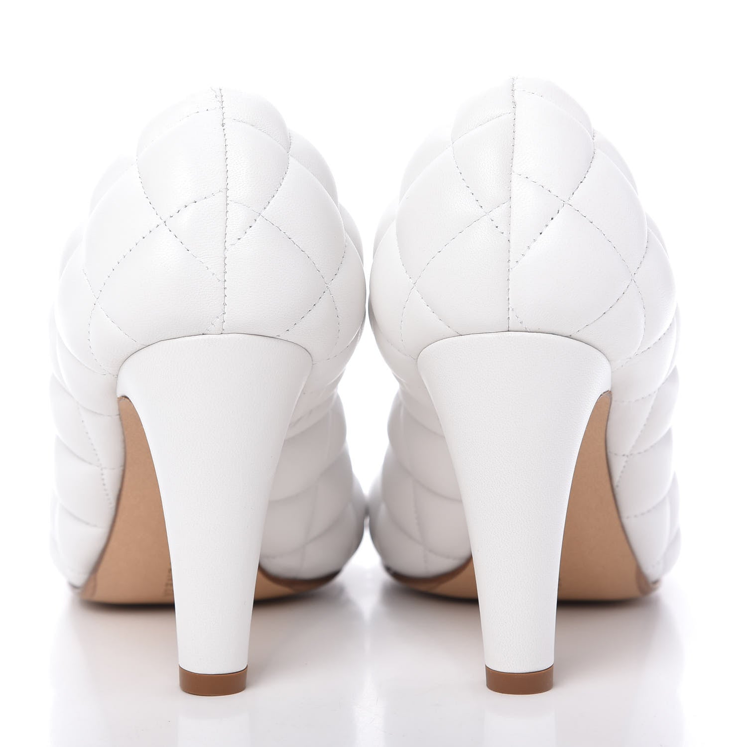 Bottega Veneta Nappa Matelasse Padded Dream Pumps 36 Optic White 6 of 8