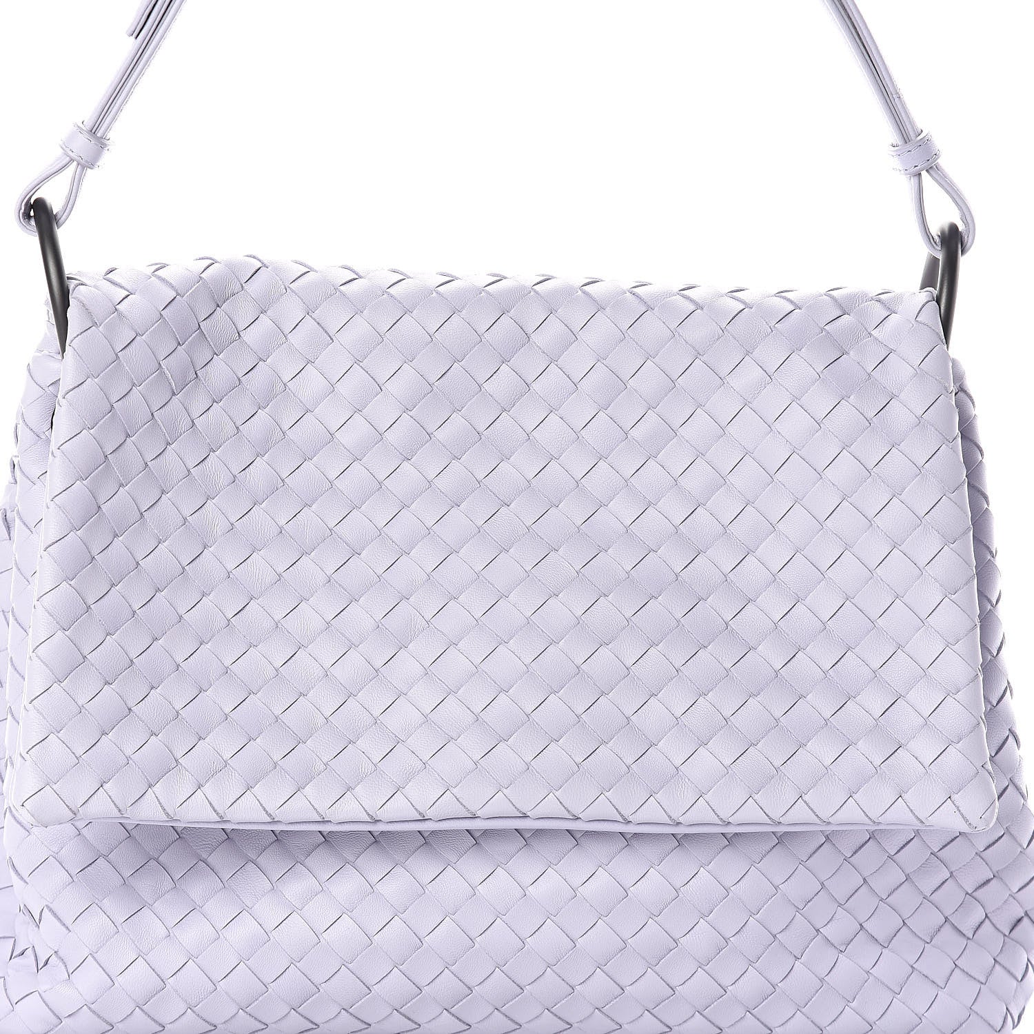 Bottega Veneta Nappa Intrecciato Flap Shoulder Bag Oyster Lilac 6 of 8