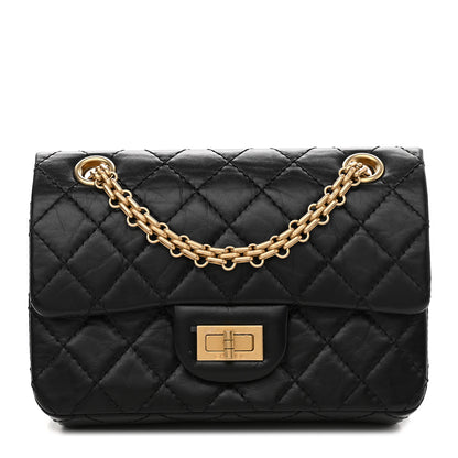Chanel Aged Calfskin Quilted 2.55 Reissue Mini Flap Black 1 of 9