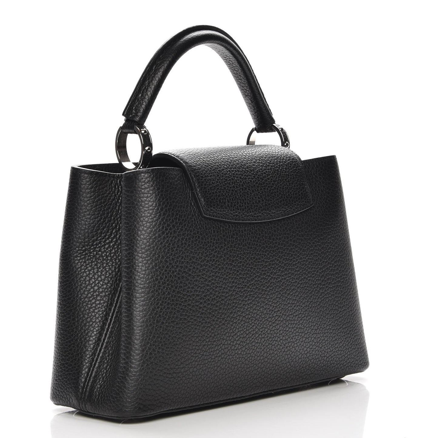 Taurillon Studded Capucines BB Black