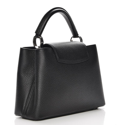Louis Vuitton Taurillon Studded Capucines BB Black 4 of 8
