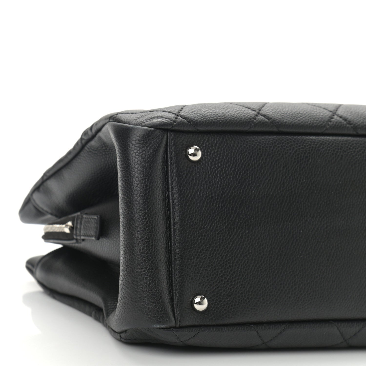 Chanel Caviar Quilted CC Timeless Soft Tote Black 8 of 11