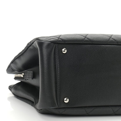 Chanel Caviar Quilted CC Timeless Soft Tote Black 8 of 11