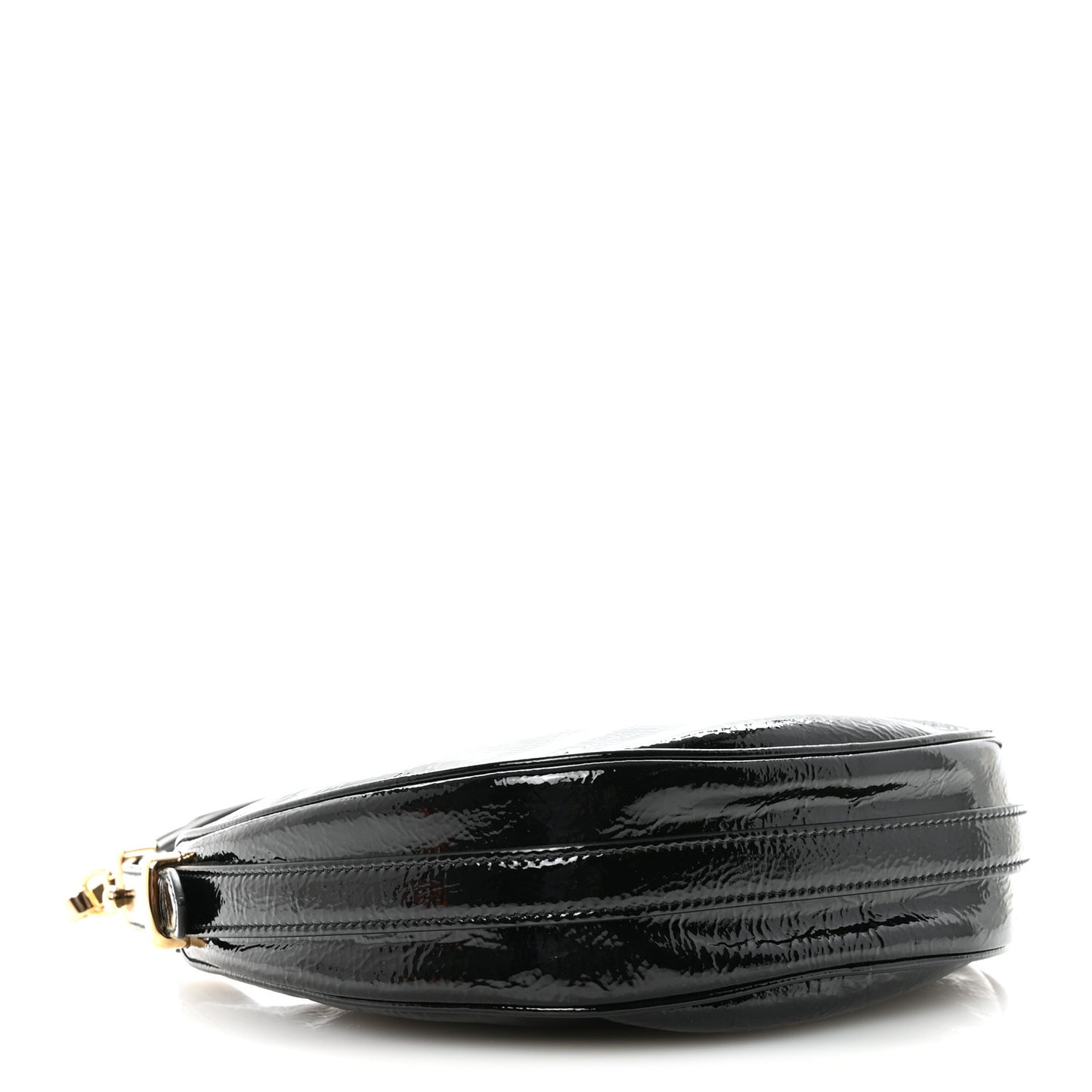 Patent Naplak Arque Shoulder Bag Black