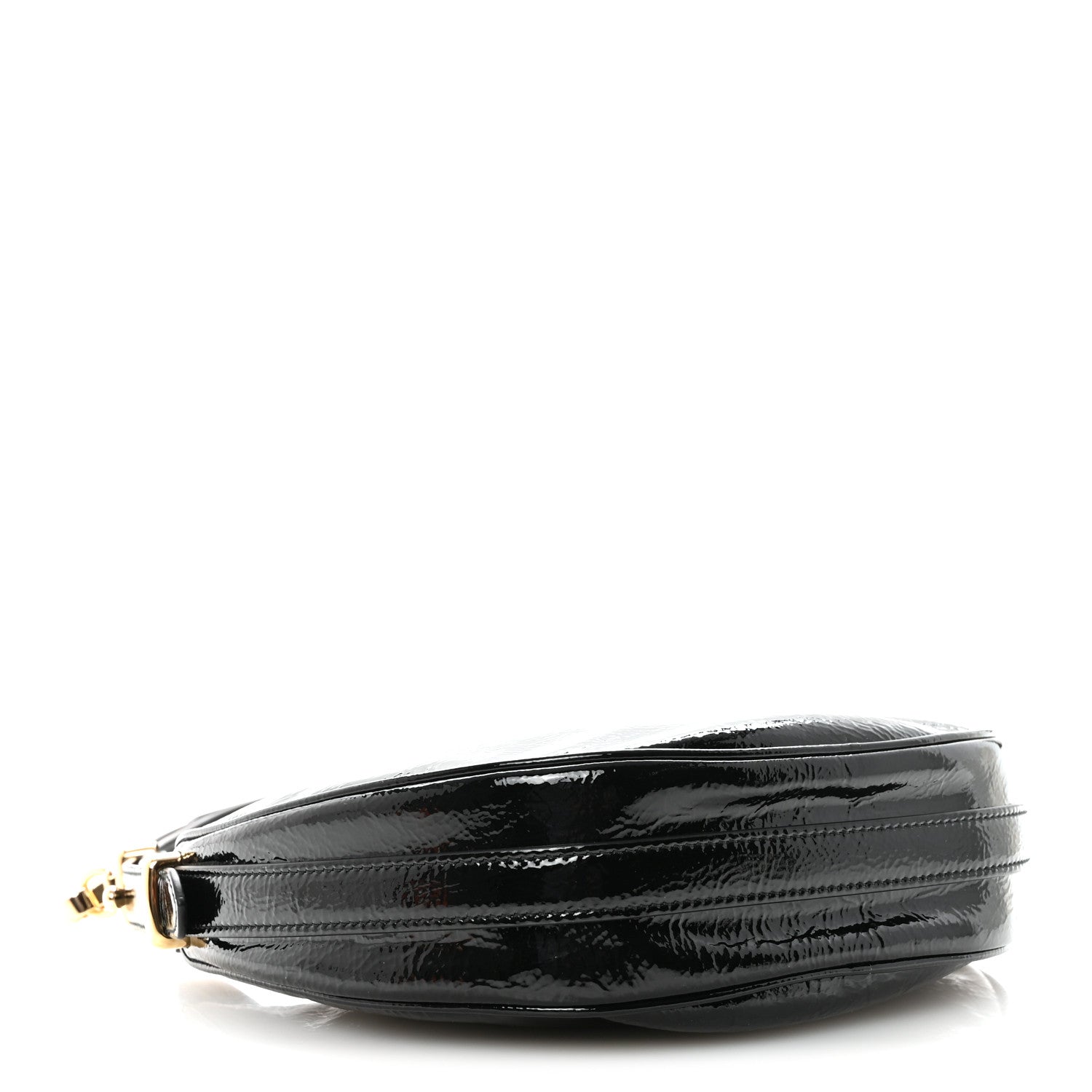 Prada Patent Naplak Arque Shoulder Bag Black 4 of 8