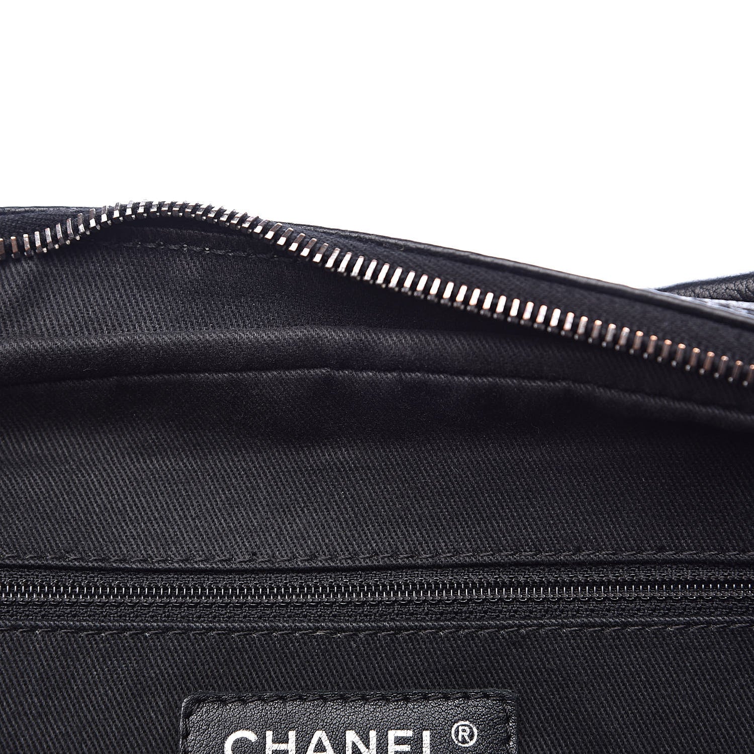 Chanel Calfskin Small Diamond Stitch Tote Black 12 of 14