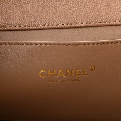 Chanel Caviar Quilted Coco First Flap Beige 6 of 11