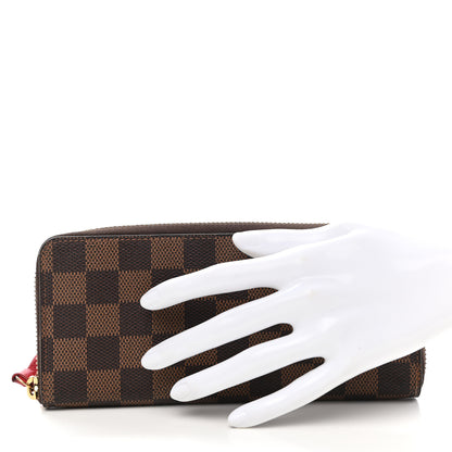 Louis Vuitton Damier Ebene Clemence Wallet Cherry 2 of 6