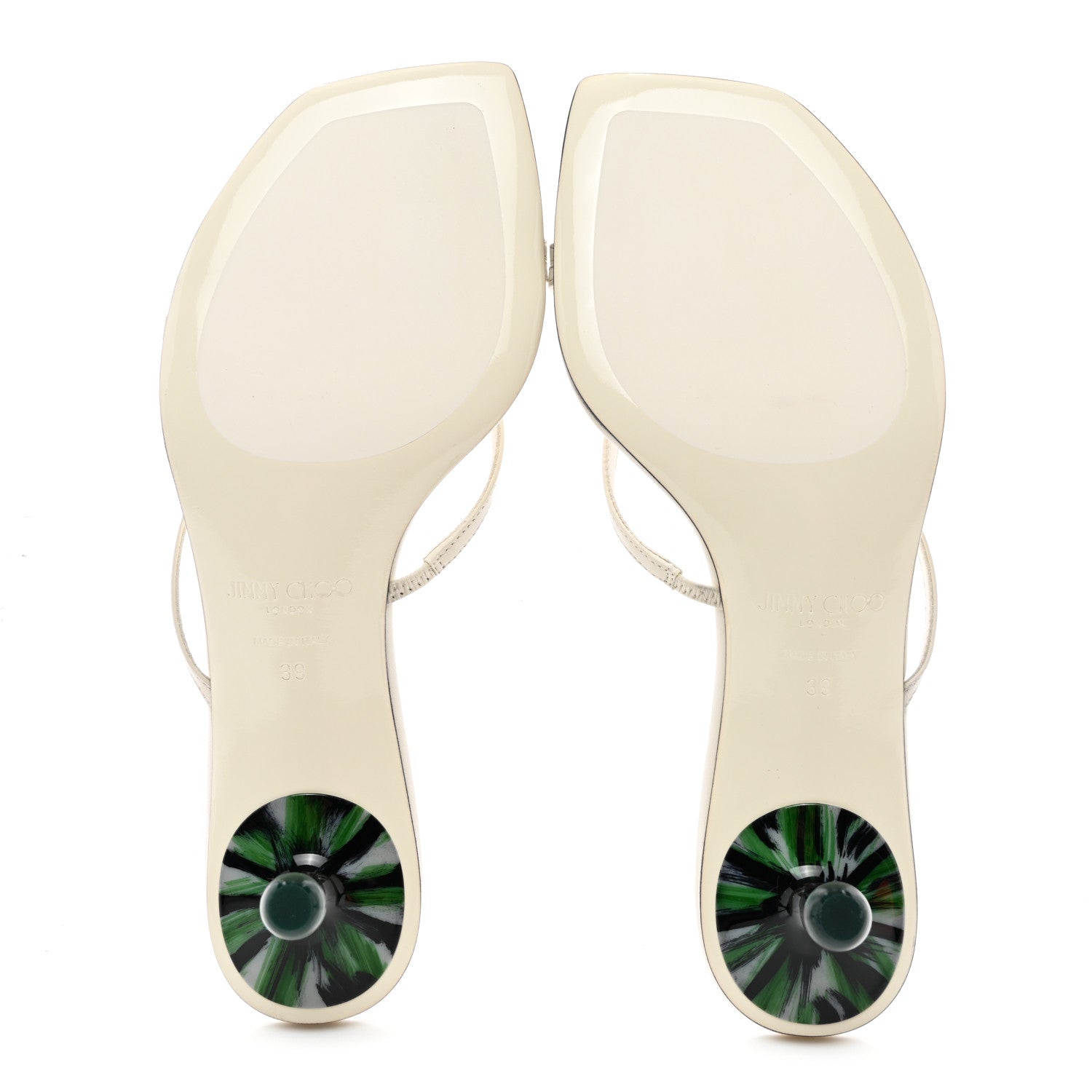 Jimmy Choo Nappa Malachite Etana Mule 39 Latte 5 of 8