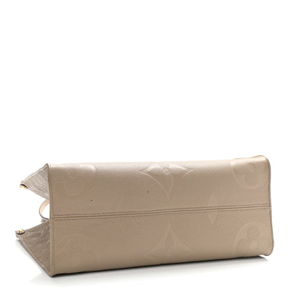 Louis Vuitton Empreinte Monogram Giant Onthego MM Tourterelle 4 of 13