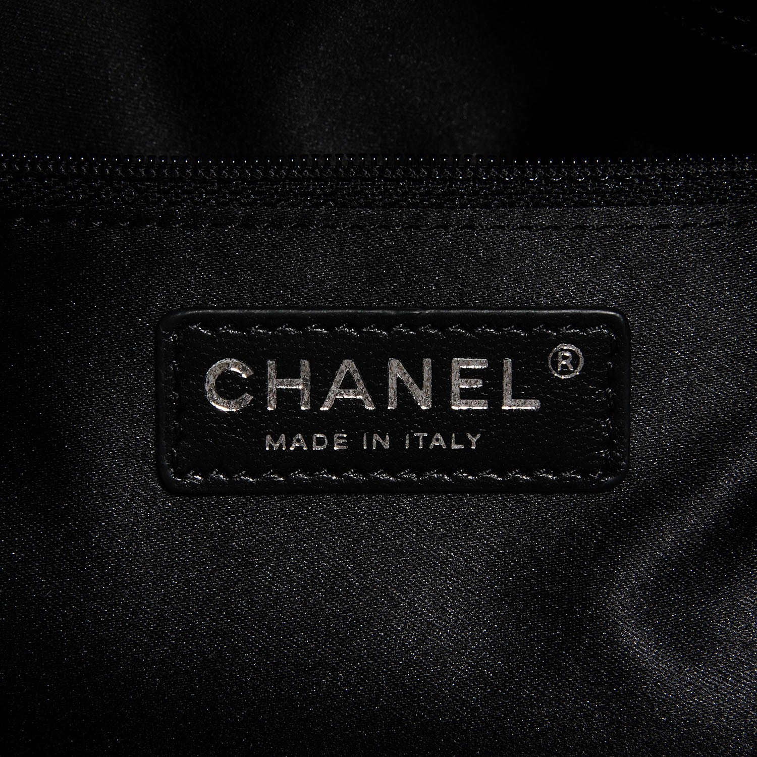 Chanel Lambskin Quilted Large Easy Carry Shopping Tote Black 8 of 9