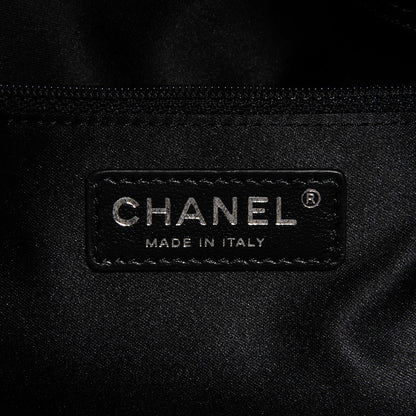 Chanel Lambskin Quilted Large Easy Carry Shopping Tote Black 8 of 9