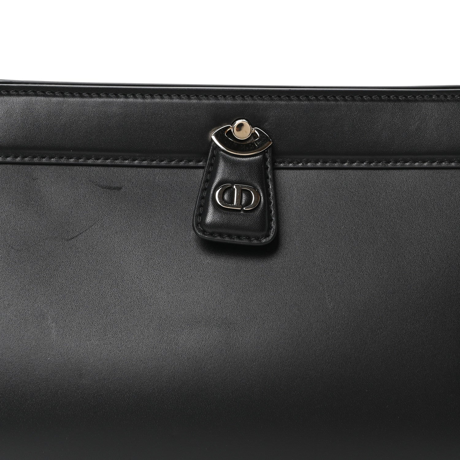 Christian Dior Calfskin Medium Key Shoulder Bag Black 8 of 10