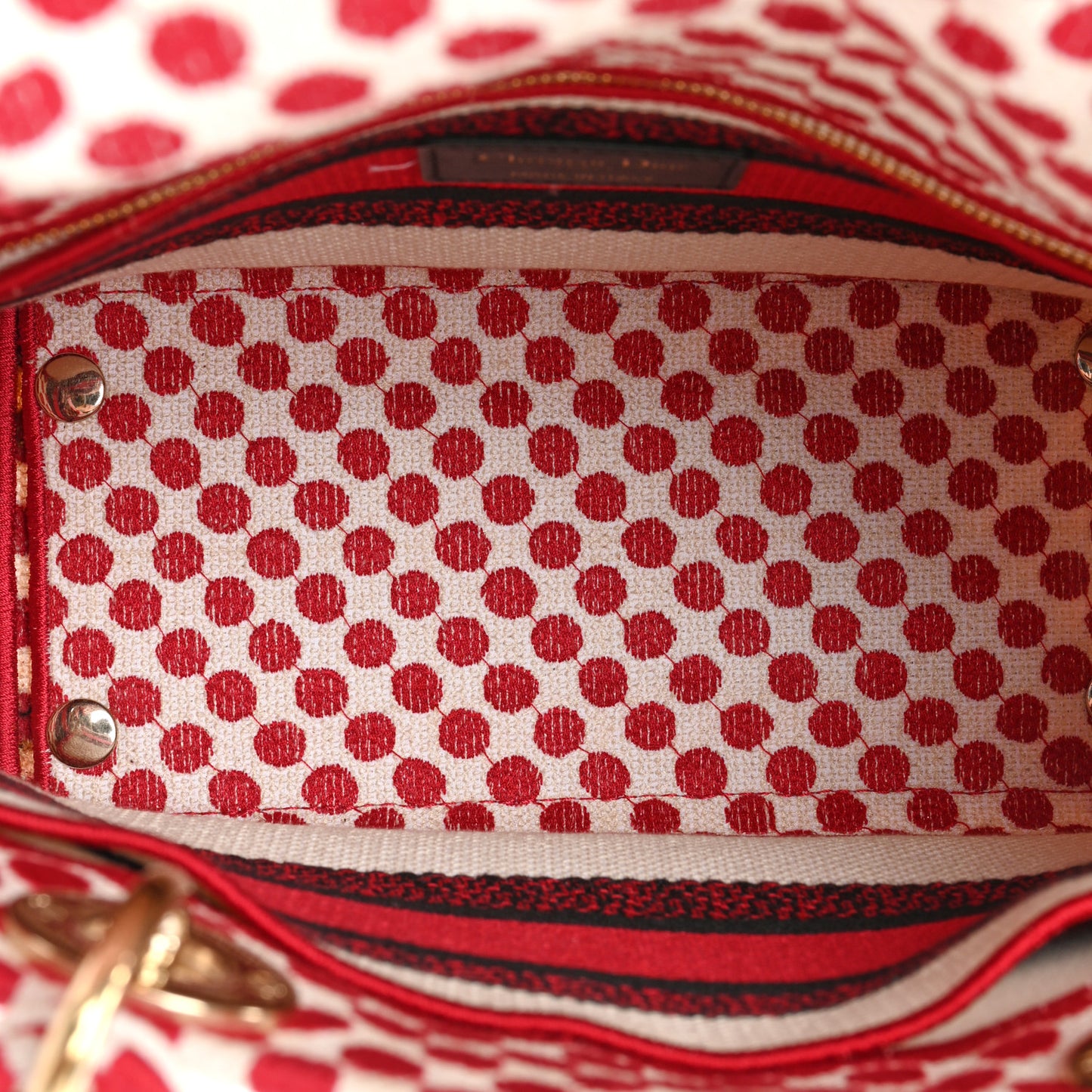 Canvas Medium DiorAmour Dots Lady D-Lite Red