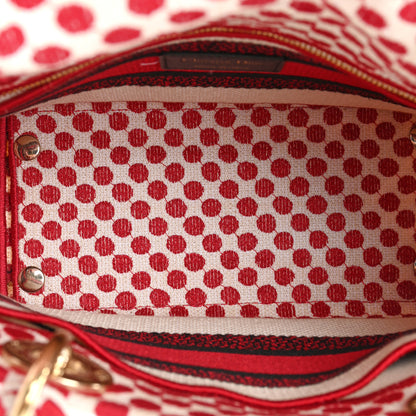 Christian Dior Canvas Medium DiorAmour Dots Lady D-Lite Red 5 of 16