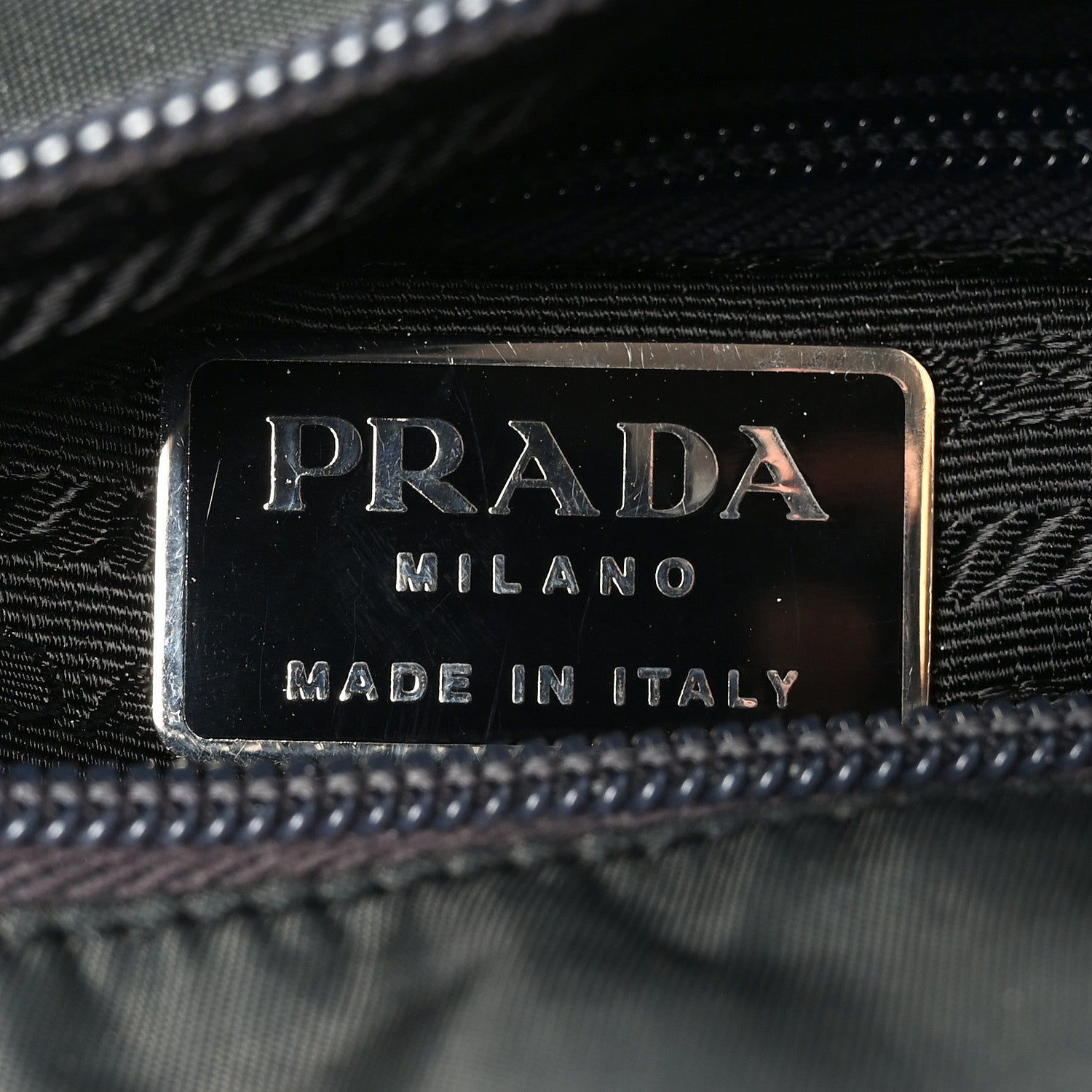 Prada Tessuto Nylon Shoulder Bag Dark Green 5 of 8