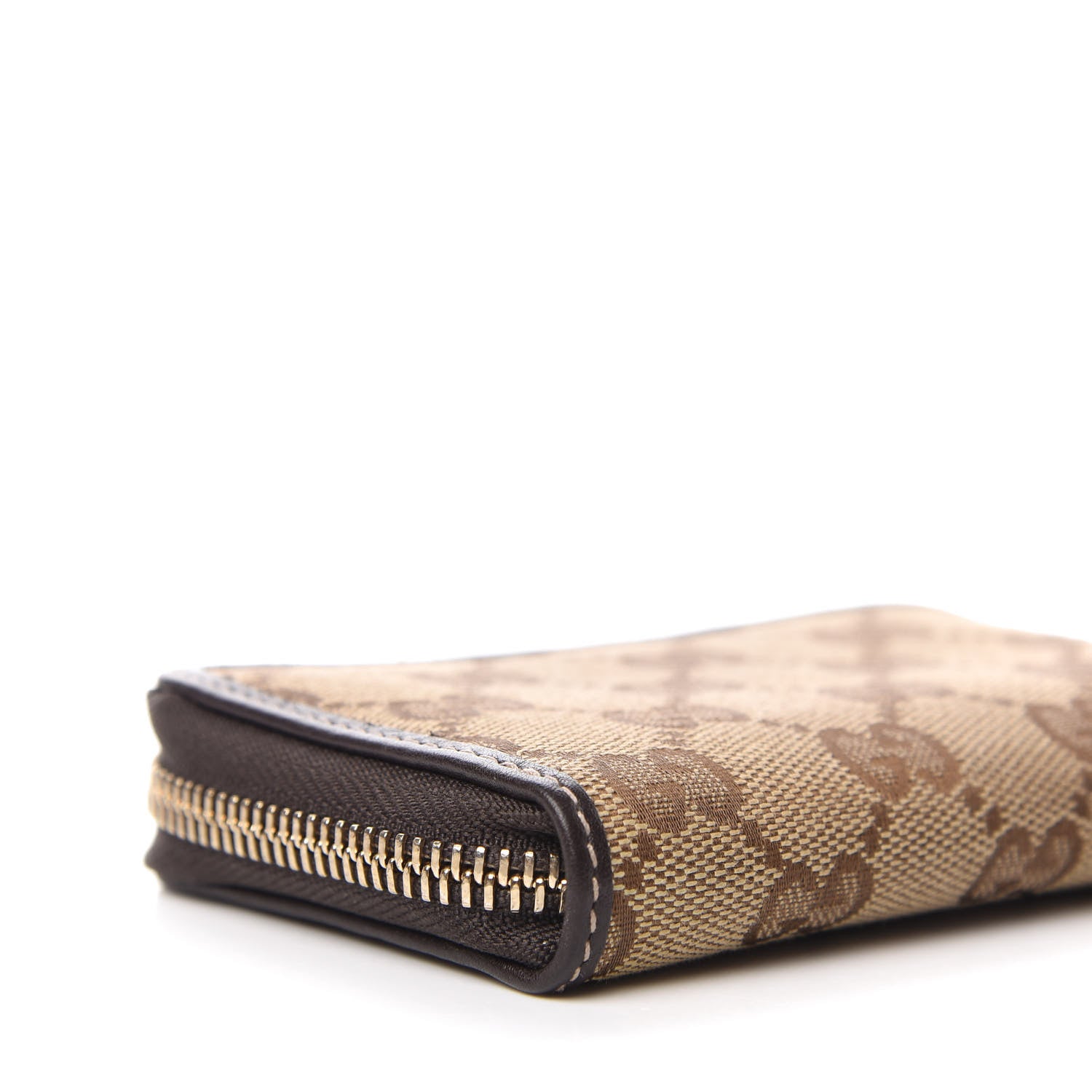 Gucci Monogram Zip Around Card Case Brown 8 of 10