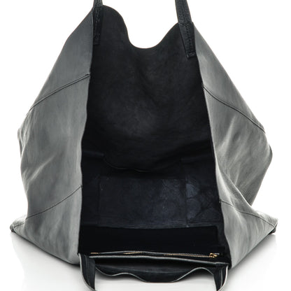 Celine Lambskin Horizontal Cabas Black 5 of 6