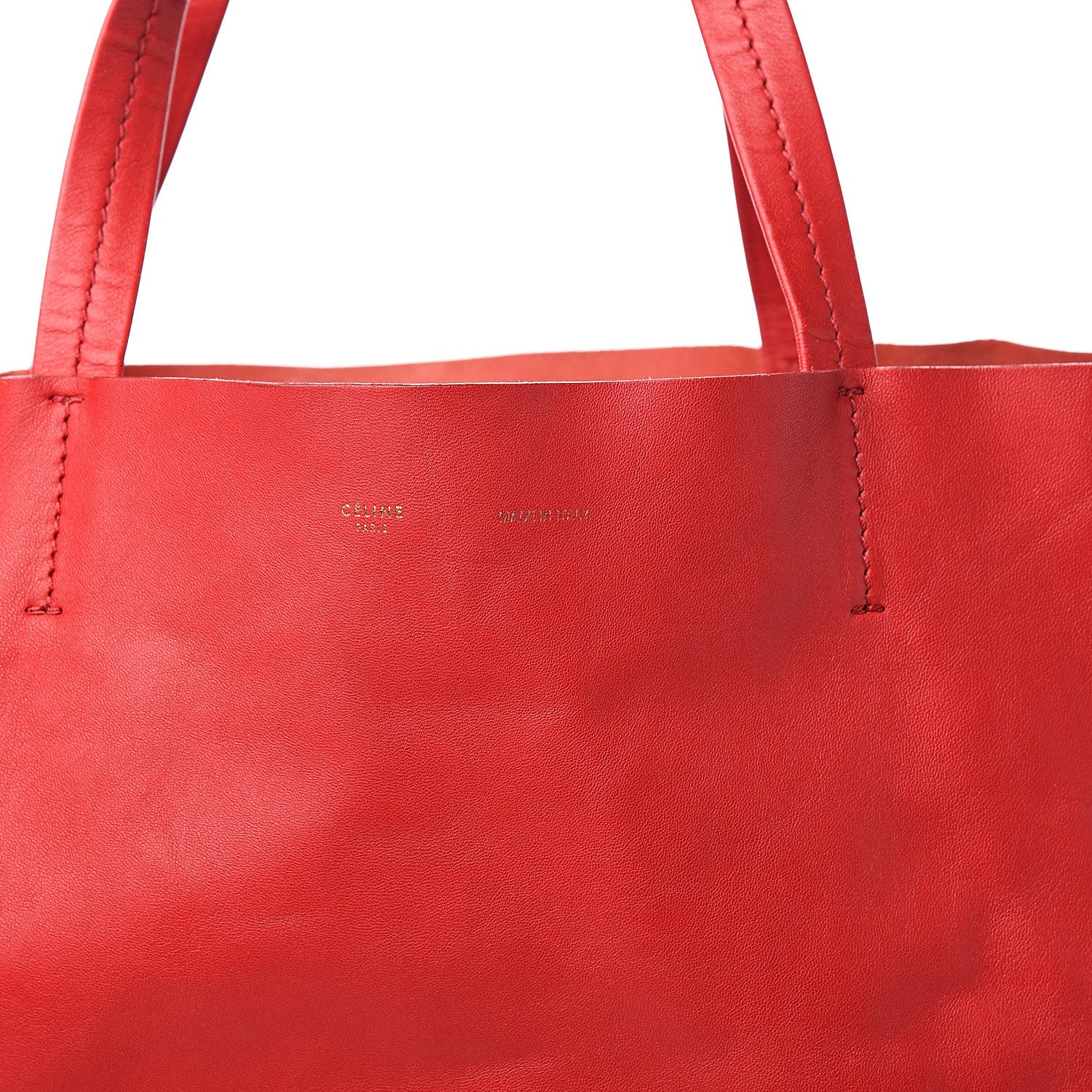 Celine Lambskin Horizontal Cabas Magenta 8 of 8