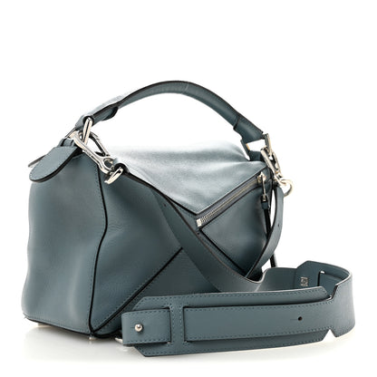 Loewe Calfskin Small Puzzle Bag Stone Blue 3 of 15