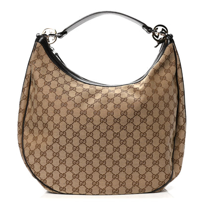 Gucci Monogram Large GG Twins Hobo Dark Brown 1 of 6