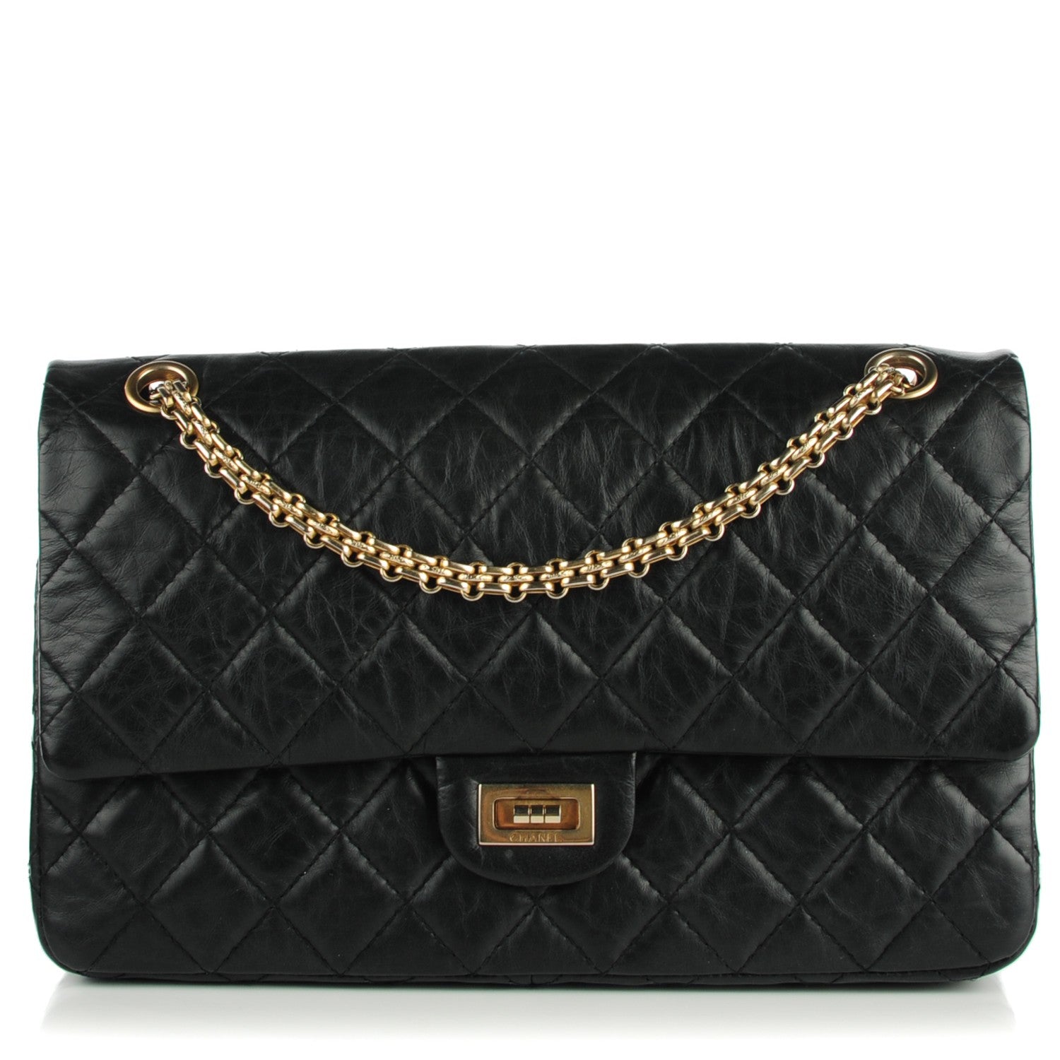 Chanel Aged Calfskin Quilted 2.55 Reissue 226 Flap Black 1 of 7