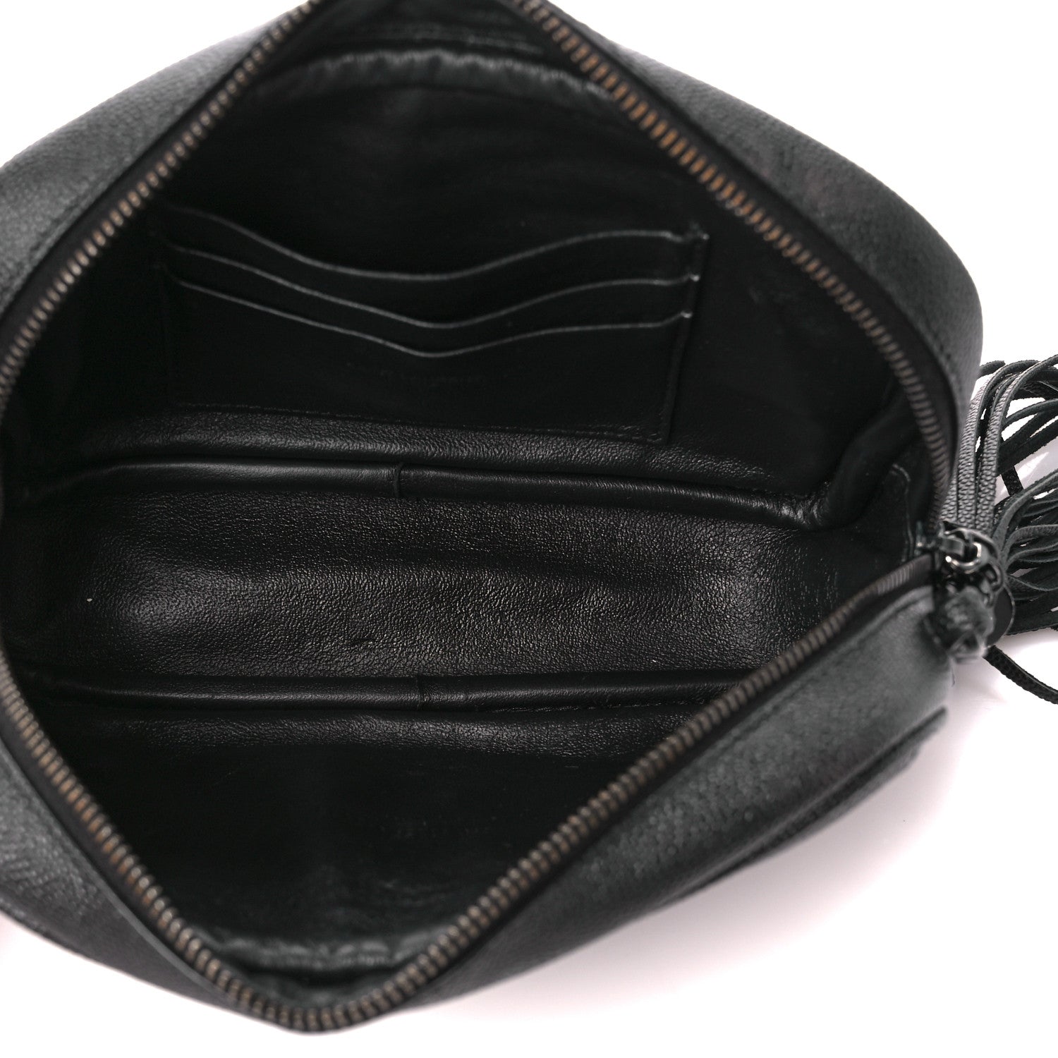 Saint Laurent Grain De Poudre Matelasse Monochrome Monogram Mini Lou Camera Bag Black 5 of 10
