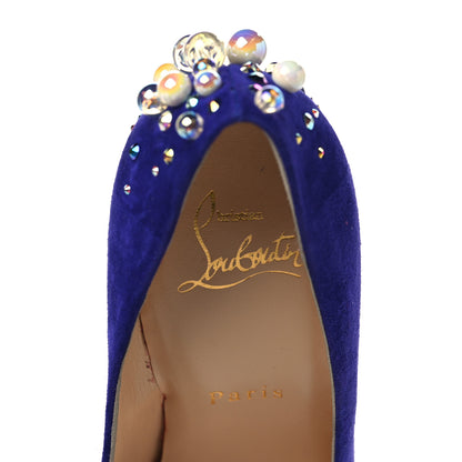 Christian Louboutin Veau Velours Candidate 100 Pumps 37 Purple Pop 8 of 9