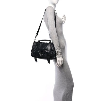 Proenza Schouler Lambskin Medium PS1 Plus Zip Satchel Black 2 of 16