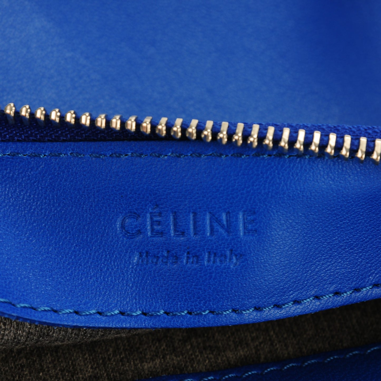 Lambskin Small Trio Crossbody Bag Electric Blue