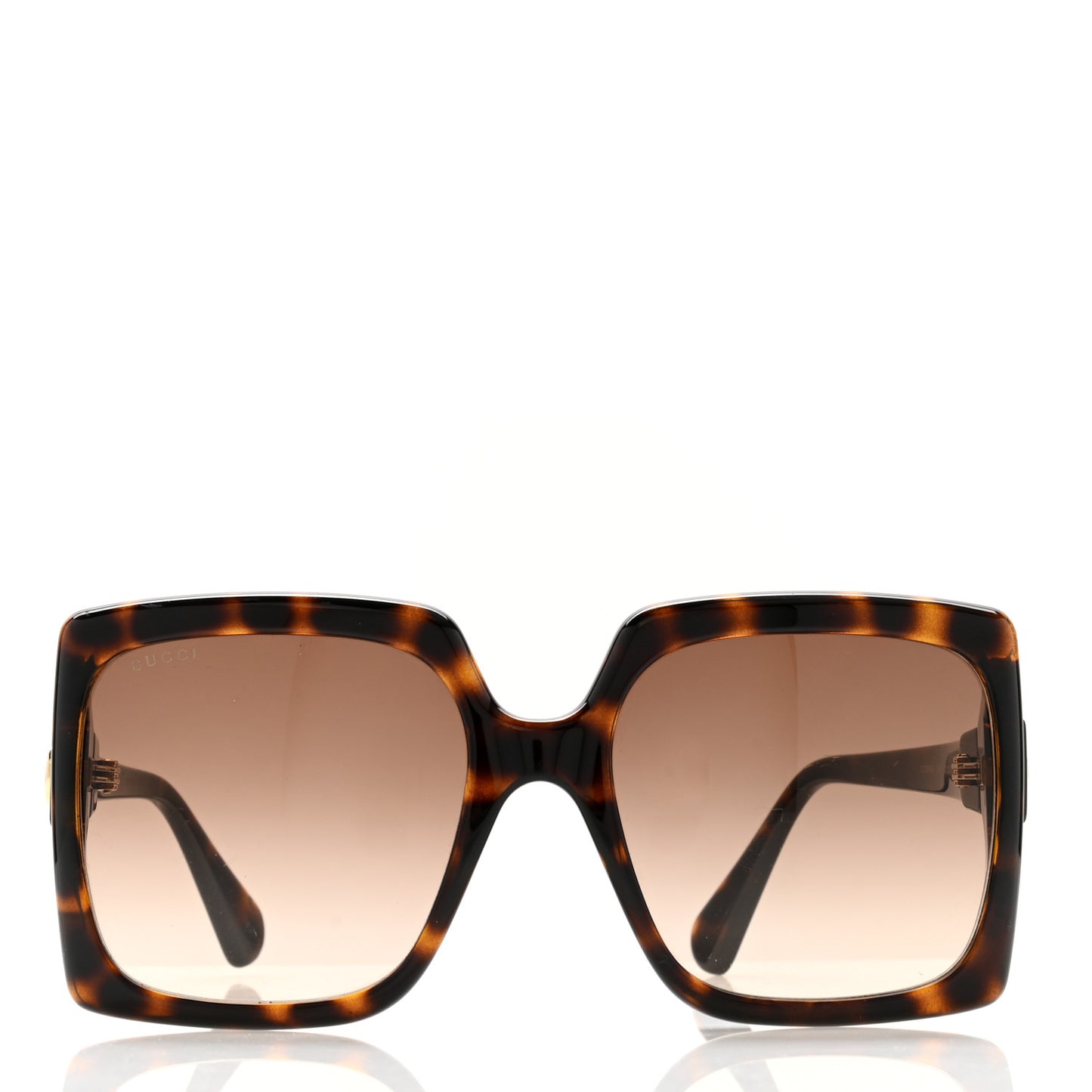 Acetate Square Frame Sunglasses GG0876S Tortoise