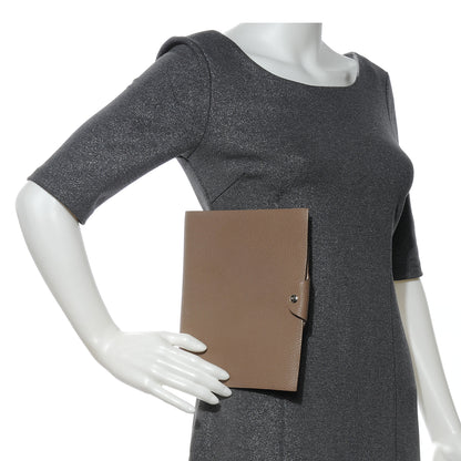 Hermes Togo Ulysse MM Notebook Cover Etoupe 2 of 8