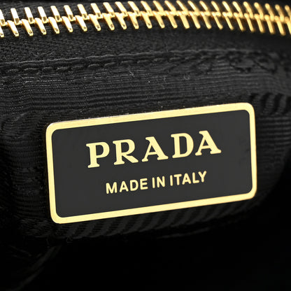 Prada Re-Nylon Triangle Mariner Bucket Bag Black 6 of 9