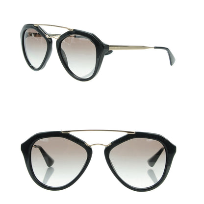 Prada Acetate Metal Cinema Sunglasses SPR 12Q Black 1 of 6